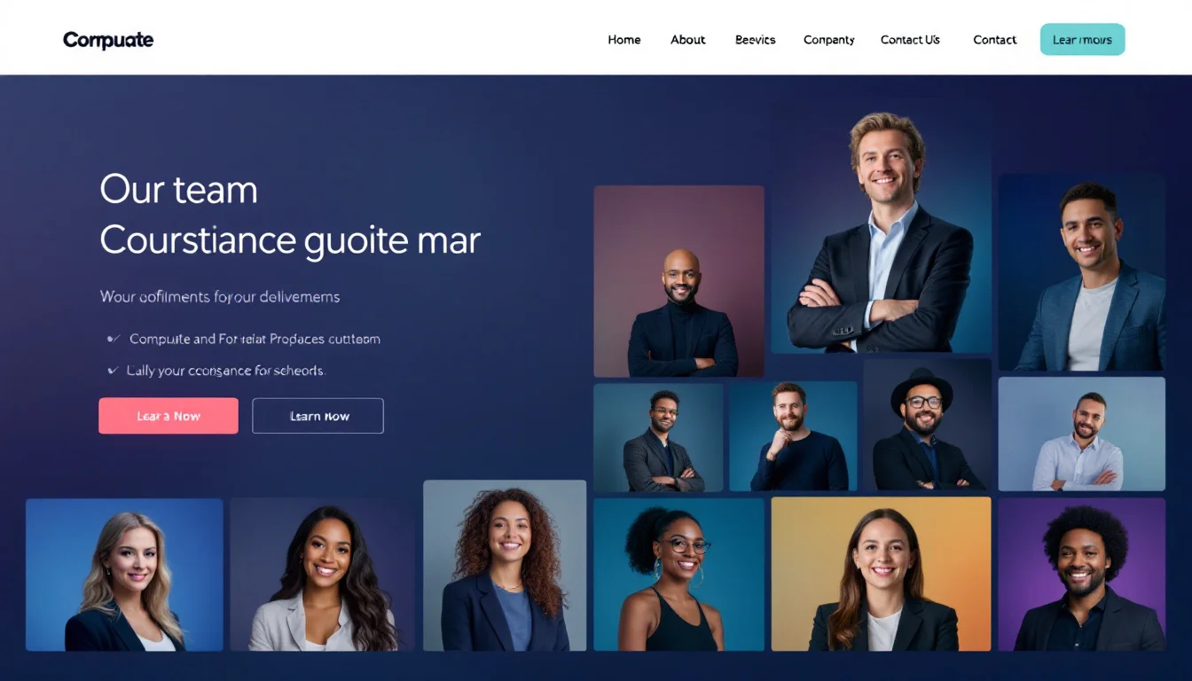 Team Page Design Best Practices: Consistent Professional Headshots